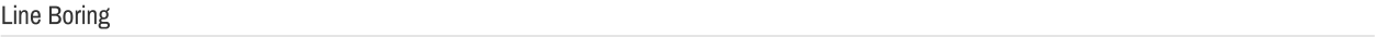 Line Boring